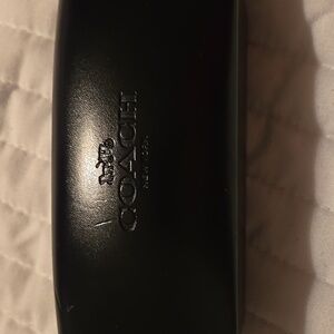 Coach Sleek Black Sunglasses Case With Cloth